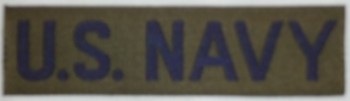 U.S. Navy Branch Tape, Woven, Subdued