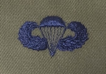 Parachutist Qualification Badge, Basic, USAF Subd