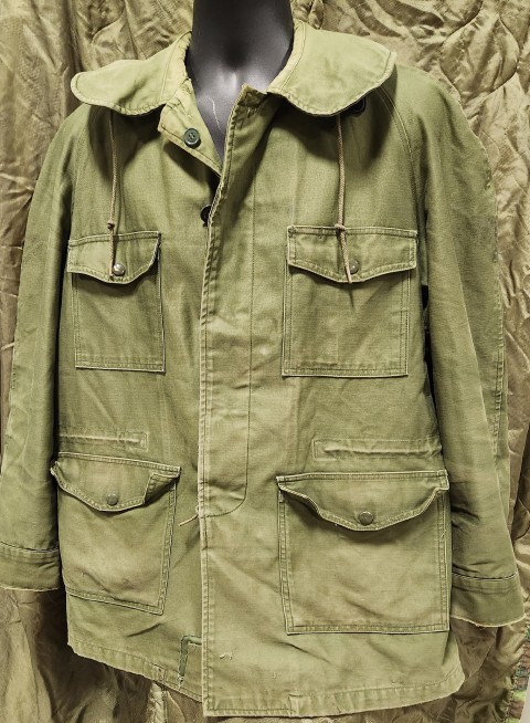 Vintage Olive Drab Military Jacket s Medium – Black Shag Vintage