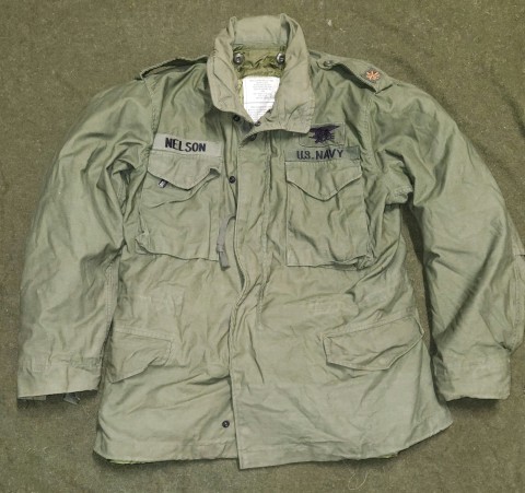 M 65 Field Jacket MR Named NAVY SEAL