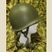 Post WWII / Korean War M-1C Airborne Helmet - Thumbnail 1
