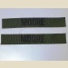 Name Tape Set (2), Stamped, OD Green NYLON - Thumbnail 1