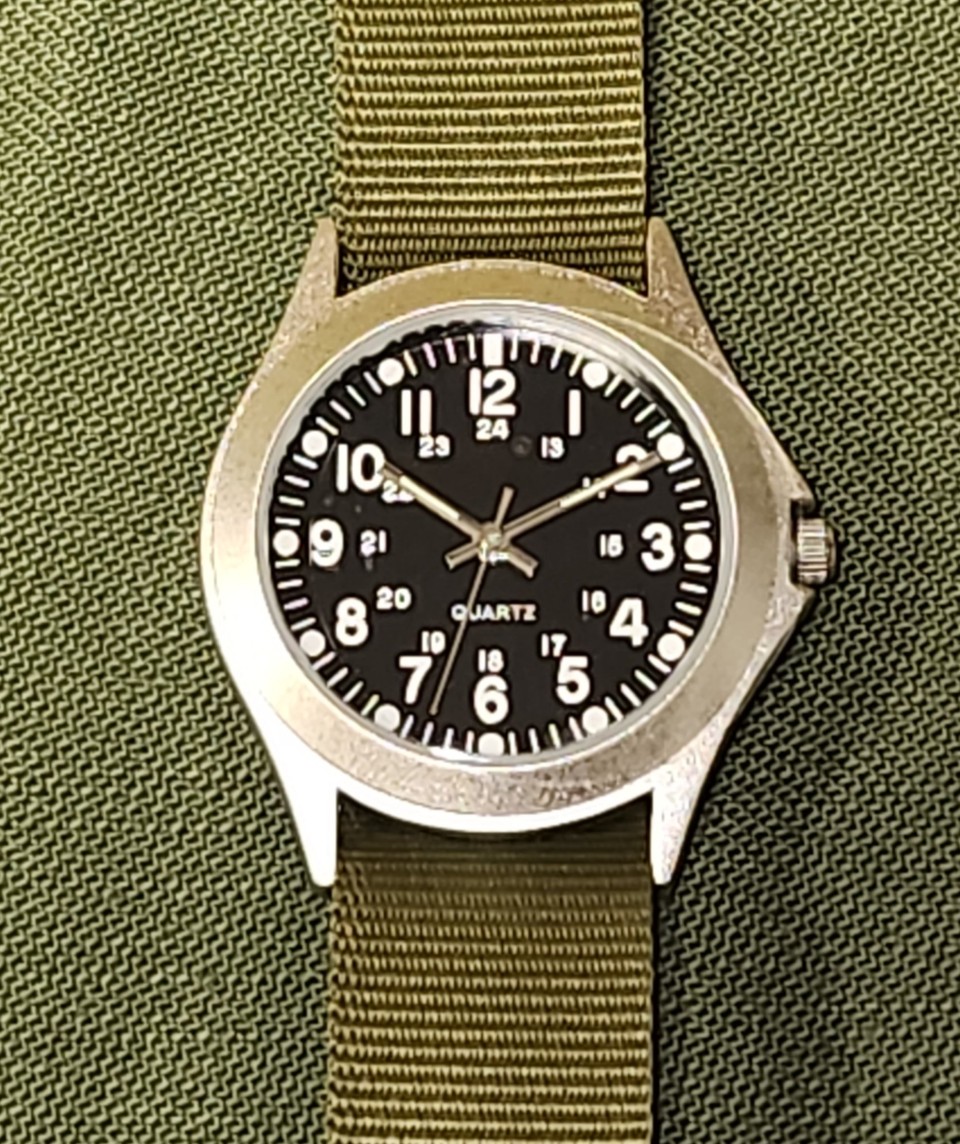 Military style wrist best sale watch