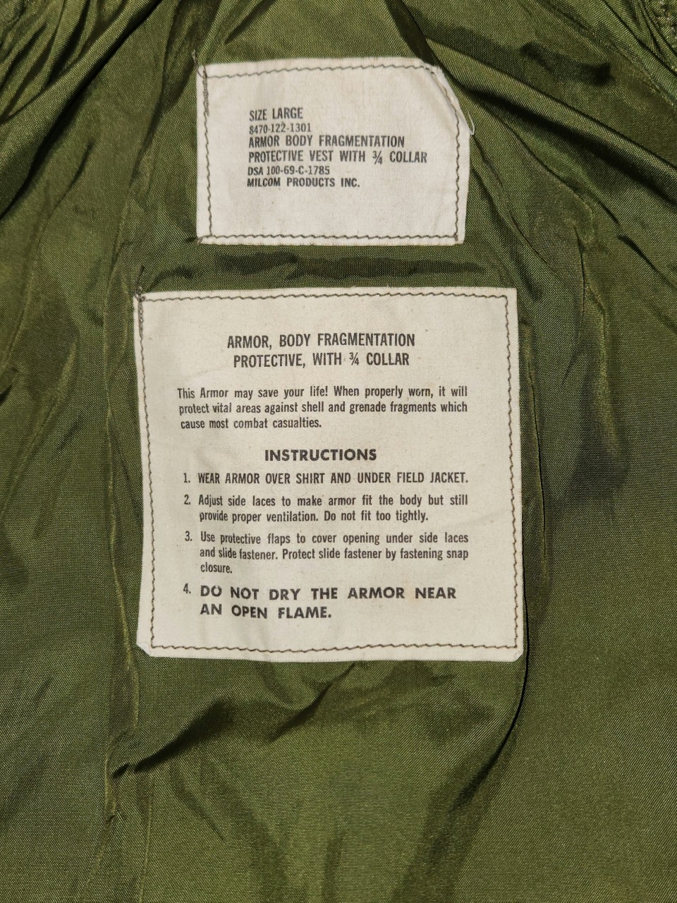 3/4 Collar Fragmentation (Flak) Vest (L)