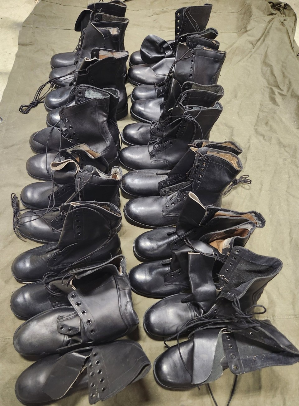 Leather Combat Boots DMS PW 10.5R